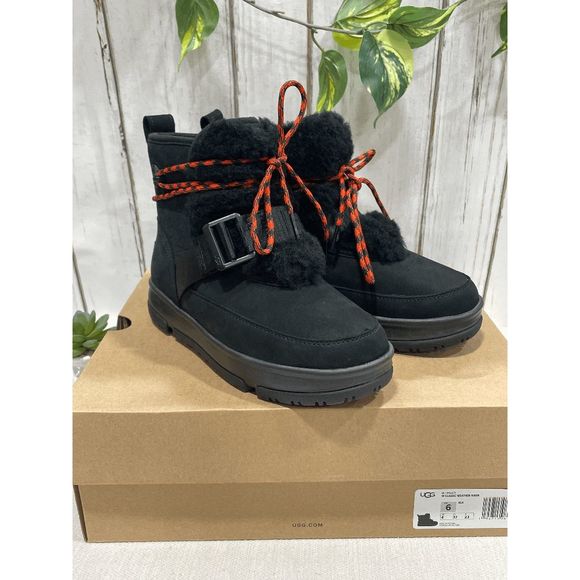 UGG Shoes - UGG Women's Classic Weather Hiker Boot - Black 6M